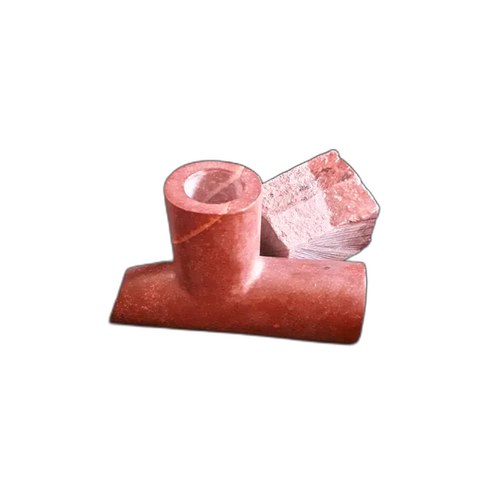 Quarried pipestone piece and carved pipe